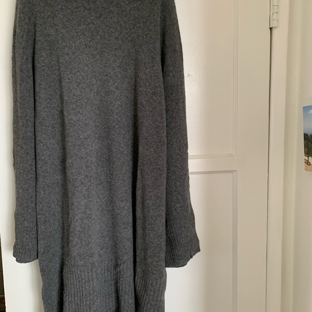 Everlane Turtleneck Charcoal Knit Sweater Dress